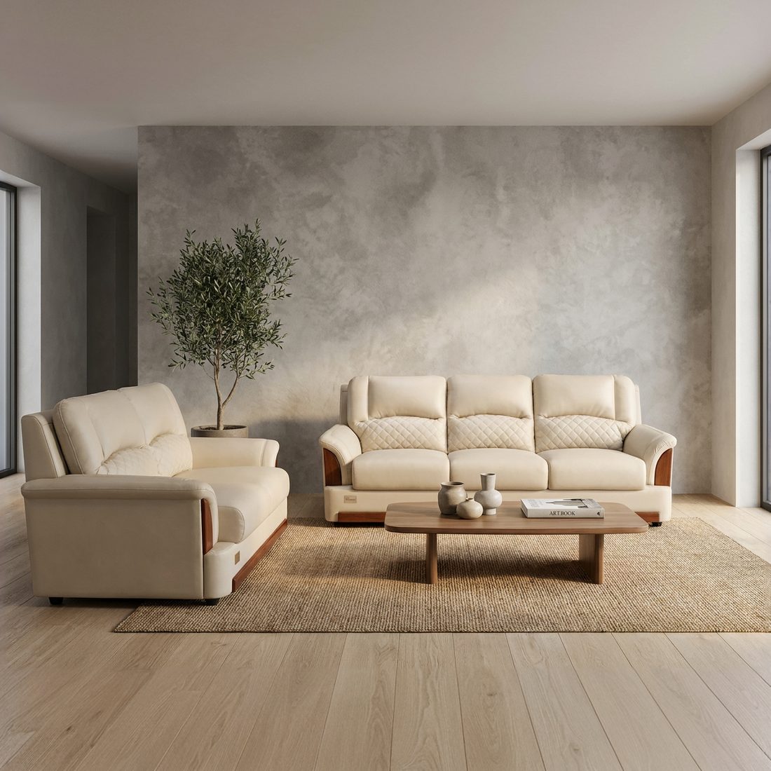 Wood Palace sofa set